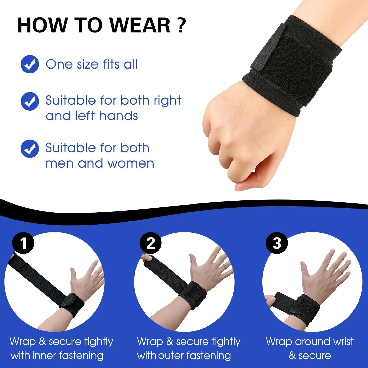 Therapix™ Wrist Support & Stabilizer Brace (Pain Relief & Joint Protection)